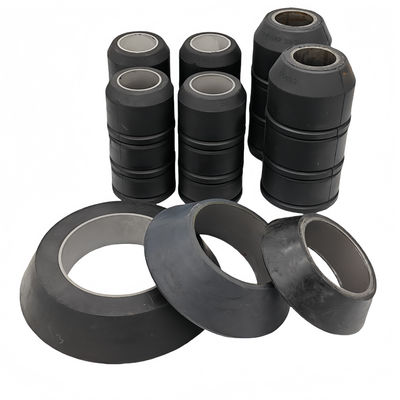 10,000 psiの圧力定格と耐摩耗性・耐薬品性を備えた、油田作業用アルミニウムコアGuibersonスワブカップ