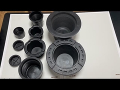 NC50 重用スクリューカバー 女性 男性 黒 プラスチック製 PP糸保護帽